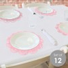 Big Dot of Happiness Pink Confetti Stars - Simple Party Round Table Decorations - Paper Chargers - Place Setting For 12 - 2 of 4