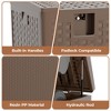 120 Gallon Outdoor Storage Box, Large Waterproof Patio Storage Cabinet with Lid and Handles, Plastic Storage Bench for Yard, Garden, Swimming Pool - 2 of 4