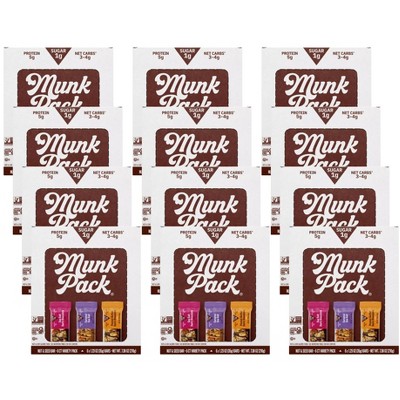 Munk Pack Nut & Seed Bar Variety Pack - Case of 12/6/1.23 z