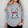Simply Sage Market Women's Graphic Sweatshirt Bunny With Bandana - 2 of 4