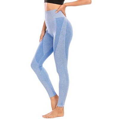 DOMETOUR 4 inches Contrast High Rise Shaping Waistband Yoga Pant With Tummy Control