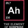 Men's Design By Humans Ah the element of surprise - funny gift idea By villainspirit T-Shirt - 2 of 4