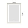 Sapphtopaz Bathroom Wall Mirror,Vanity Mirror with Metal Frame, Wall Mounted Bathroom Mirrors Anti-Fog for Over Sink,Bedroom,Entryway,Living Room - 2 of 4