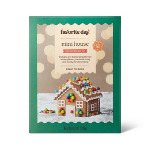 Christmas Mini House Gingerbread House Kit - 6.2oz - Favorite Day™ - 1 of 4