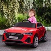 Aosom 12V Kids Electric Ride On Audi Sports Car, Battery Powered Toy w/ Parent Remote Control, Lights, Music, and Horn, for 3-5 Years Old - 2 of 4