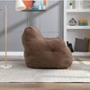Lyngins Ergonomic Bean Bag Chair, No-Assembly Lazy Chair, Soft Teddy Tufted Accent Chair, Single Sofa Chair for Living Room/Bedroom (250 lbs Capacity) - 3 of 4