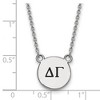 Black Bow Jewelry Sterling Silver Delta Gamma Greek Life Necklace 18 Inch - image 2 of 4