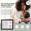 Hansilk Baby Footprint Kit & Keepsake | Baby Handprint Kit | Baby Hand and Footprint Kit for Infant Gift, New Mom Gift (Black) - 3 of 4