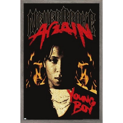 Trends International NBA Youngboy - Firestarter Framed Wall Poster Prints