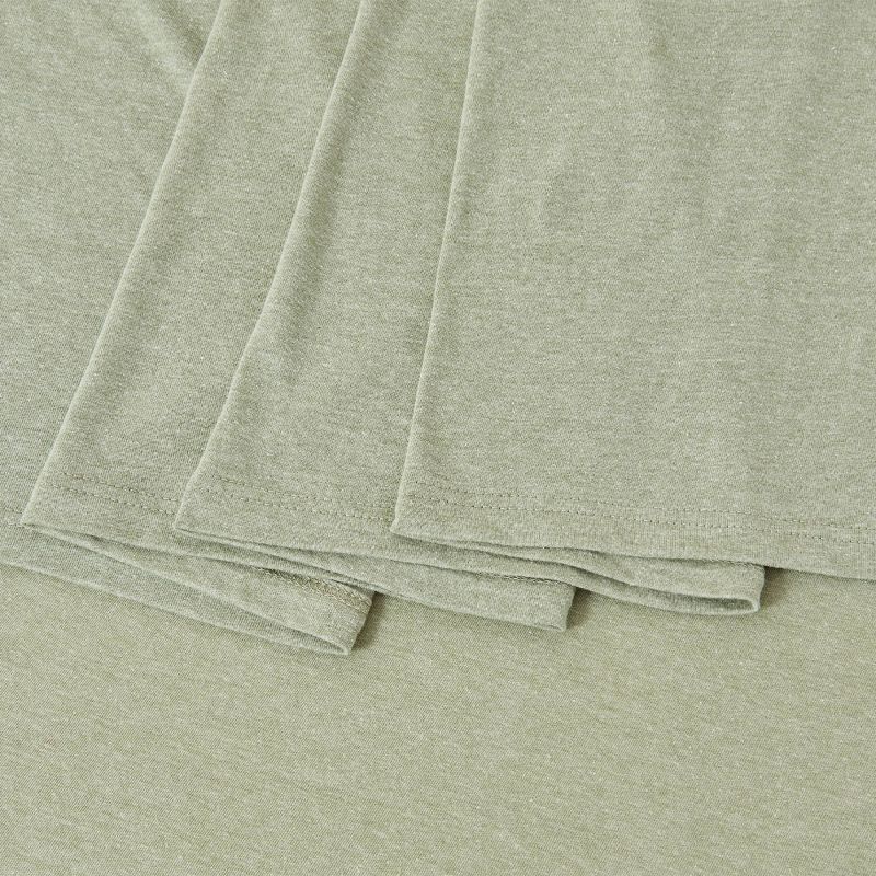 Super Soft T-Shirt Jersey Knit Sheet Set - Isla Jade, 6 of 7
