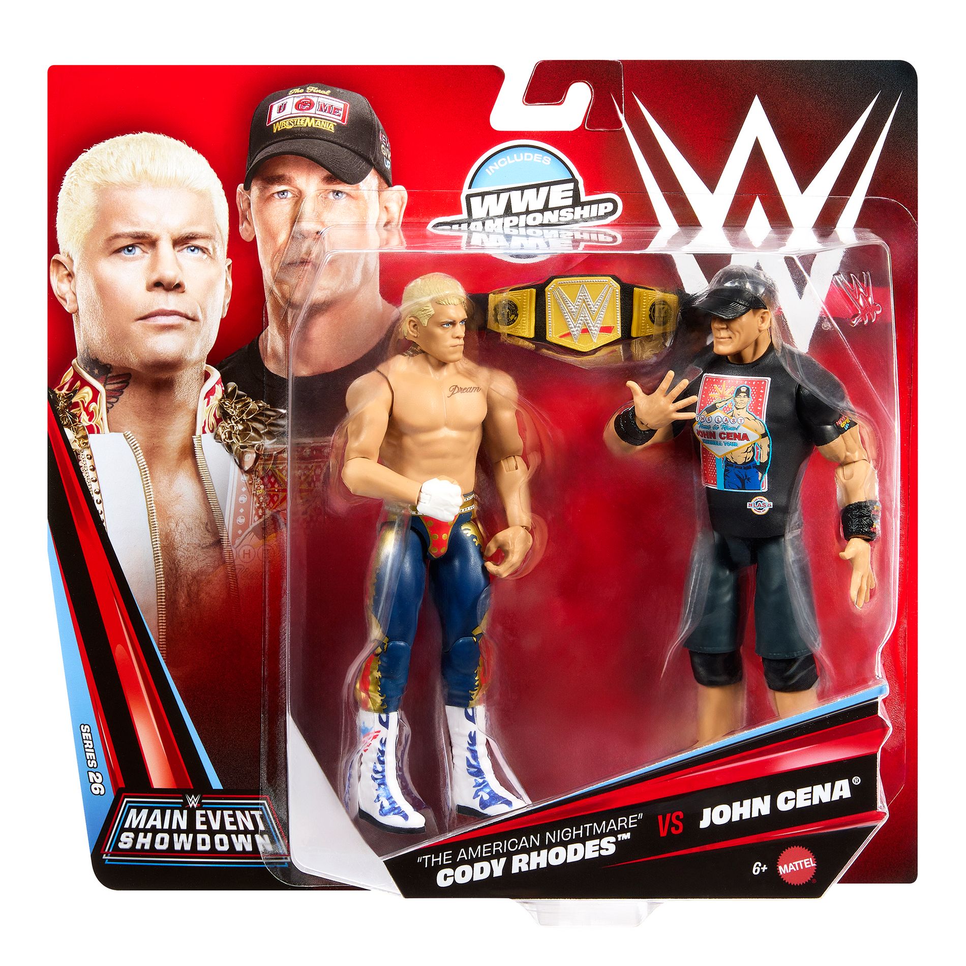WWE Main Event 2-Packs 26 John Cena & Cody Rhodes Action Figure