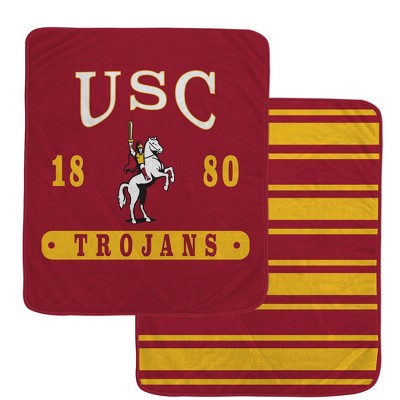 Ncaa Usc Trojans Varsity Plaque Double Sided Royal Plush Blanket : Target