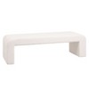 LeisureMod Modern 63" Velvet Boucle Upholstered Bench with Padded Seat, Accent Seating for Living Room, Bedroom, or Entryway - 2 of 4