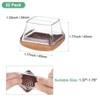 Unique Bargains Silicone Square Chair Leg Cap Floor Protectors 32 Pcs - 3 of 4