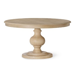 Maven Lane Zola Traditional Round Wooden Dining Table in Antiqued Finish - 1 of 4