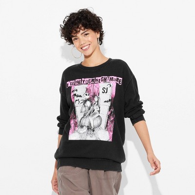 Women's Nightmare Before Christmas I'll Be Your Nightmare Graphic Sweatshirt - Black