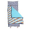 Bacati - Liam Aqua Orange Navy Toddler Nap Mat - 4 of 4