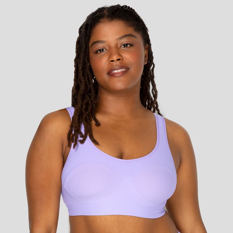 Fruit of the Loom Women's Everyday Smooth Wireless Full Coverage Shaper Bralette, 2 of 6