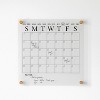 Martha Stewart Acrylic Monthly Dry Erase Wall Calendar Black Print Clear: Office Wall Organizer, Desk Organization Set - 3 of 4