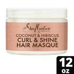 SheaMoisture Coconut & Hibiscus Curl & Shine Hair Masque - 12oz