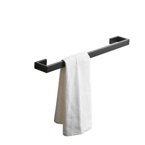Gulches 24-Inch Matte Black Bathroom Towel Bar - Wall-Mounted Heavy Duty SUS304 Stainless Steel - 1 of 4