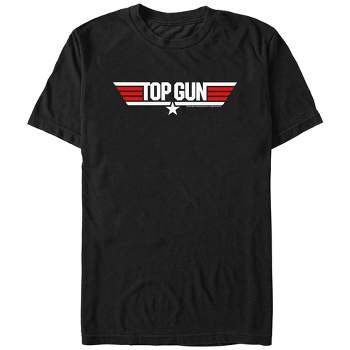 Men\'s Top Gun Shiny 3d Logo Target 2x Blue - Navy - T-shirt : Large