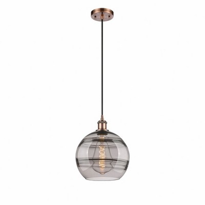 Rochester - 1 Light Cord Hung Mini Pendant In Industrial Style-11.63 Inches Tall and 10 Inches Wide