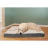 FurHaven Faux Sheepskin & Suede Deluxe Orthopedic Mattress Dog Bed - 3 of 4