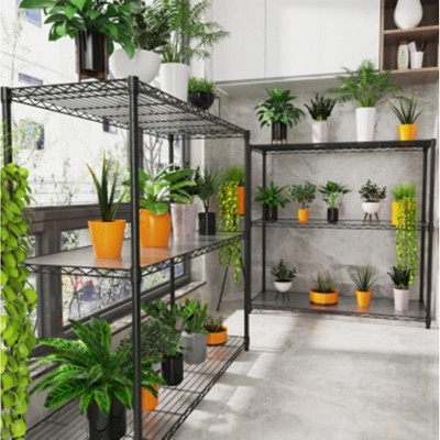 6-Tier Iron & Plastic Metal Wire Mesh Unit - Heavy Duty for Commercial ...