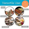 BIRDROCK HOME Stainless Steel Steam Table Pans, 1/2-Size, 6.5 qt, 24 Gauge Steel, 4" Depth, Meal Prep, Cooking & Food Storage (6 Pack) - 4 of 4