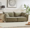 88" Chenille Fabric 3-Seater Sofa with Solid Wood Frame, Thick Padded Seats and Armrests, 2 Extra Pillows - 3 of 4