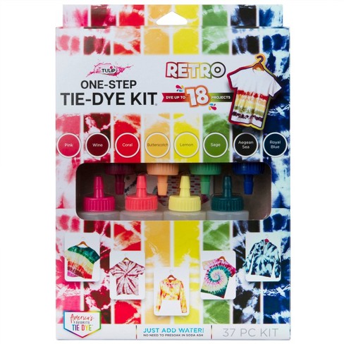 37pc One-Step Tie-Dye Kit Retro - Tulip Color