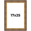 PosterPalooza | Museum Gold Picture Frame - UV Acrylic, Foam Board Backing, Hanging Hardware - 2 of 4