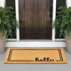 mDesign Welcome Entryway Doormat with Natural Fibers - image 2 of 4