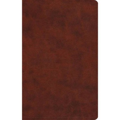 Large Print Value Thinline Bible-ESV - (Leather Bound)