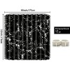 LunaLulinlk Black Shower Curtain - 2 of 4