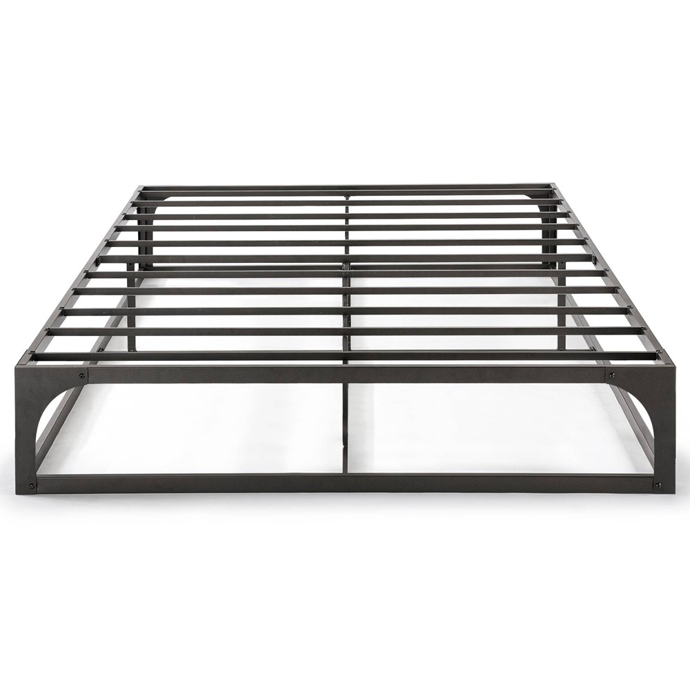 Photos - Bed Best Price Mattress Queen 12" Metal Hinged Corner Platform  Frame Black