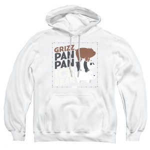 We Bare Bears Grizz Pan Pan Ice Bear Adult Pull-Over Hoodie - 1 of 4