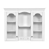 Chery Life 35.27" x 7.83'' x 28'' in White Wall Mounted Medicine Cabinet, Bathroom Wall Cabinet with 2 Glass Doors - 2 of 4