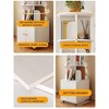 PAGED Rotating Bookshelf 360 Display Corner Bookshelf Bookcase Storage Rack with Drawer for Living Room, Home Office - 4 of 4