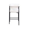 Meridian Furniture,Malin Cream Vegan Leather Counter Stool, Set of 2 - 3 of 4