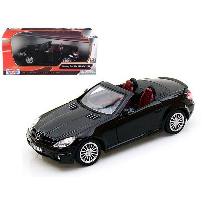 Mercedes Benz SLK55 AMG Convertible Black 1/24 Diecast Model Car by Motormax