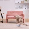 KTMBDW Small Comfy Sofa Mini Loveseat Couch 2-Seater Armrests Upholstered Sofa Chair for Small Spaces, Living Room, Bedroom, Dorm, Office - 2 of 4