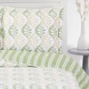 Egyptian Linens Gia floral Quilted Coverlet Oversized in Queen, Or King Size - 2 of 2