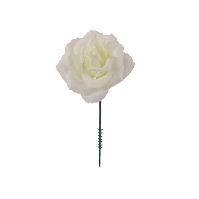 Floral Home 8" Pick Candle White Rose - 50-Piece