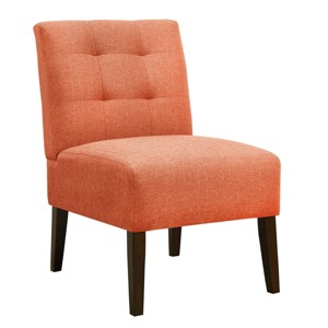TopComfy Accent Chairs Modern Chair Dining Chair Armless Lounge Chair Comfortable Chair Decoration Chair for Living Room, Orange, 21"*29.13"*34.25" - 1 of 4