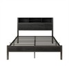 Metal bedstead, with storage headboard, platform bedstead, solid metal Flat noodles support, no noise, no box spring - 4 of 4