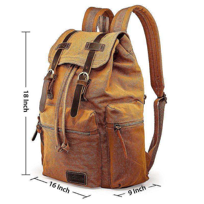 Gearonic Outdoor Sport Vintage Canvas Military Backpack, 3 of 8
