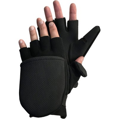 Glacier Glove Alaska River Series Windproof Fingerless Gloves - 2XL - Black