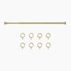 TWOPAGES Milo Cafe Curtain Rods with Rings - 3 of 4